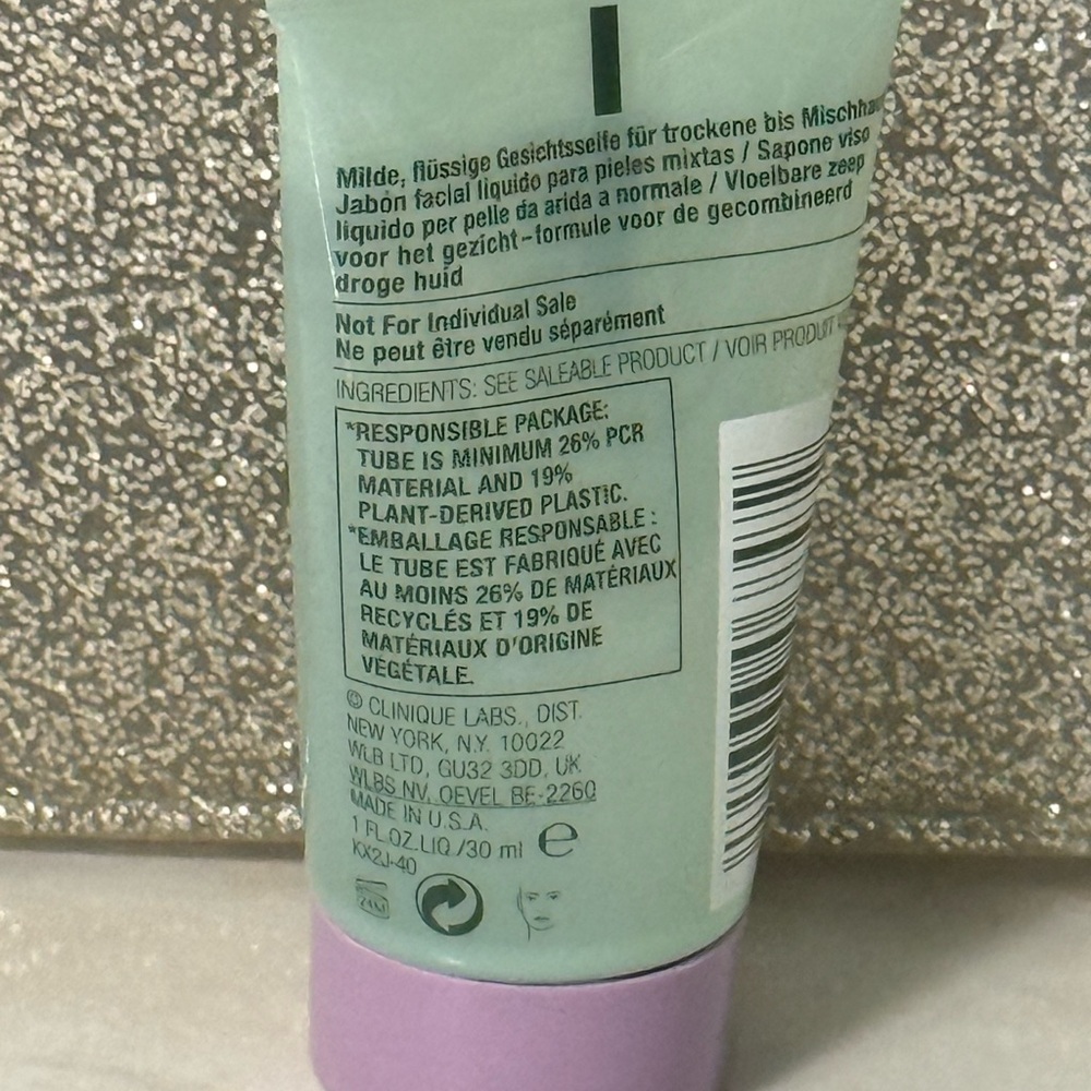 5 for $25 item 🌺 Mini Clinique All About Clean Liquid Facial Soap Mild - Picture 3 of 3